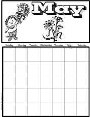 May Calendar Worksheet