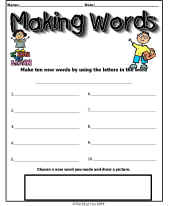 Phonics Centers-Making Words