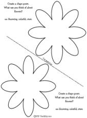 Grammar Worksheets/Poetry-Flower Poem