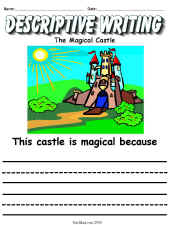 Descriptive Writing Worksheet-Castle