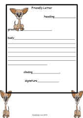 Friendly Letter Worksheets