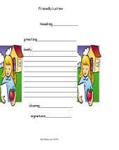 Friendly Letter Worksheets