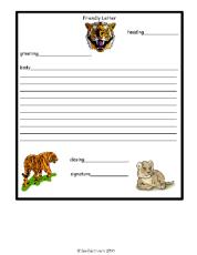 Friendly Letter Worksheets