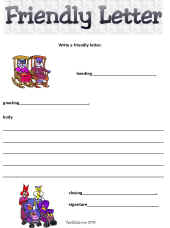 Friendly Letter Worksheets