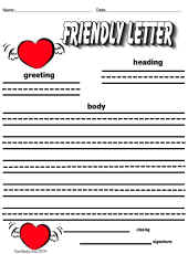 Friendly Letter Worksheets