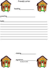 Friendly Letter Worksheets