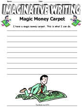 Imaginative Writing Worksheet-Magic Carpet