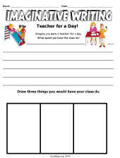 Imaginative Writing Worksheet-Teacher