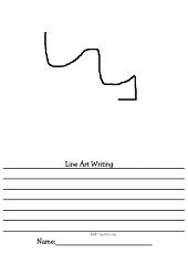 Imaginative Writing Worksheet-Line Art