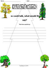 Imaginative Writing Worksheet-Tree