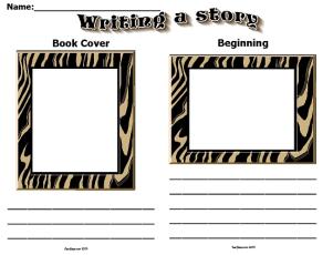 Narrative Writing Worksheet-Write a Story Worksheet