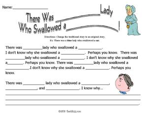 Grammar Worksheets/Writing Outside the Box-Old Lady...