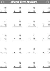 Math Addition Worksheet