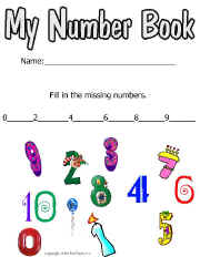 Math Worksheet-Counting Book