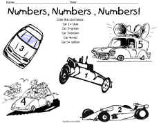 Math Worksheet-Counting Numbers