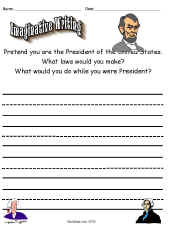 Themes/Presidents-Writing Paper Primary