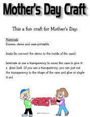 Themes/Mothers' Day-Craft