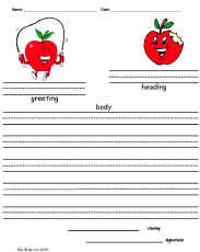 Themes/Johnny Appleseed-Apple Friendly Letter