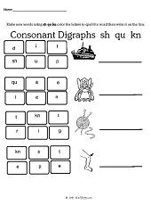 Phonics-Consonant Digraphs
