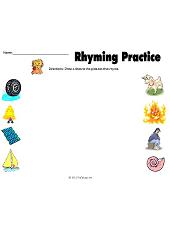 Phonics-Rhyming Worksheet