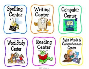 Printable Center Signs
