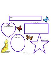 Reading Comprehension/Advanced Readers Worksheet