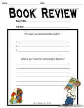 Reading-Book Reviews-Book Review Worsheet