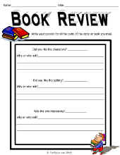 Reading-Book Reviews-Book Review Worsheet