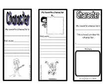 Reading Comprehension-Character Book Mark