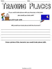 Reading Comprehension-Character Worksheet