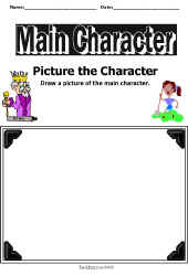 Reading Comprehension-Character Worksheet