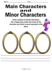 Reading Comprehension-Character Book Mark