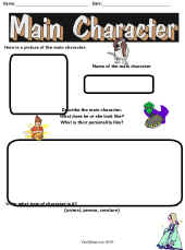 Reading Comprehension-Character Worksheet