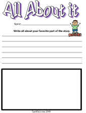 Reading Comprehension-Favorite Part Worksheet