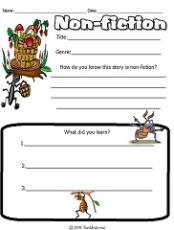 Reading Comprehension/Genre Worksheet