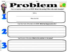 Reading Comprehension-Problem Is Worksheet