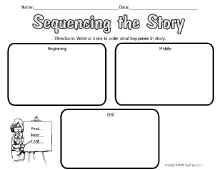 Reading Comprehension-Sequencing Worksheet