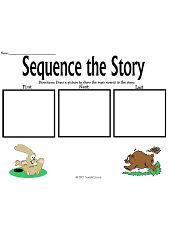 Reading Comprehension-Sequencing Worksheet