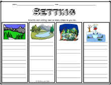 Reading Comprehension-Setting Worksheet