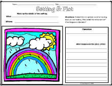 Reading Comprehension-Setting Worksheet