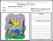 Reading Comprehension-Setting Worksheet