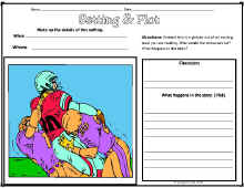 Reading Comprehension-Setting Worksheet