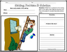 Reading Comprehension-Setting Worksheet