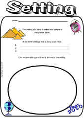 Reading Comprehension-Setting Worksheet