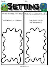 Reading Comprehension-Setting Worksheet