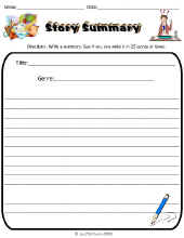 Reading Comprehension-Summary Worksheet