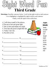 Reading Vocabulary/Sight Words/3rd Grade Dolch List