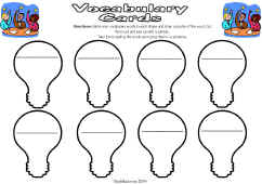 Reading Vocabulary/Sight Words Worsheet 