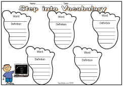 Reading Vocabulary/Sight Words Worsheet 