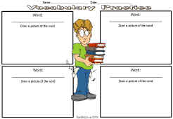 Reading Vocabulary/Sight Words Worsheet 